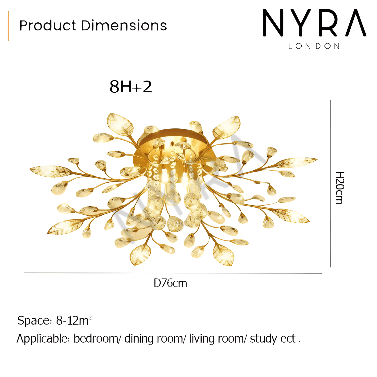 Lunara Floral Wall Chandelier | Lersk