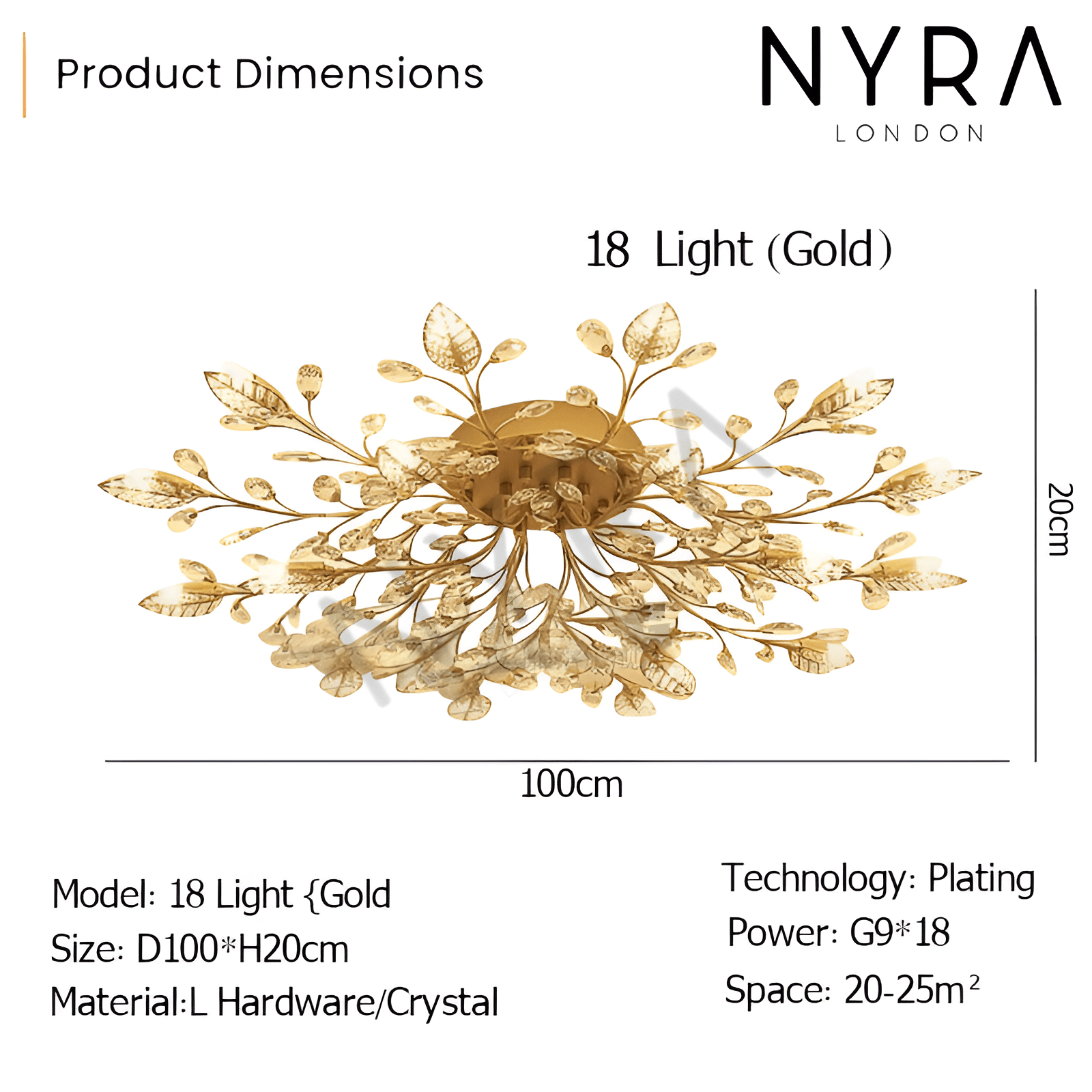 Lunara Floral Wall Chandelier | Lersk