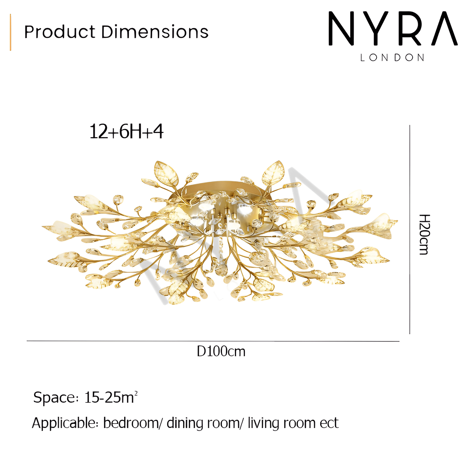 Lunara Floral Wall Chandelier | Lersk