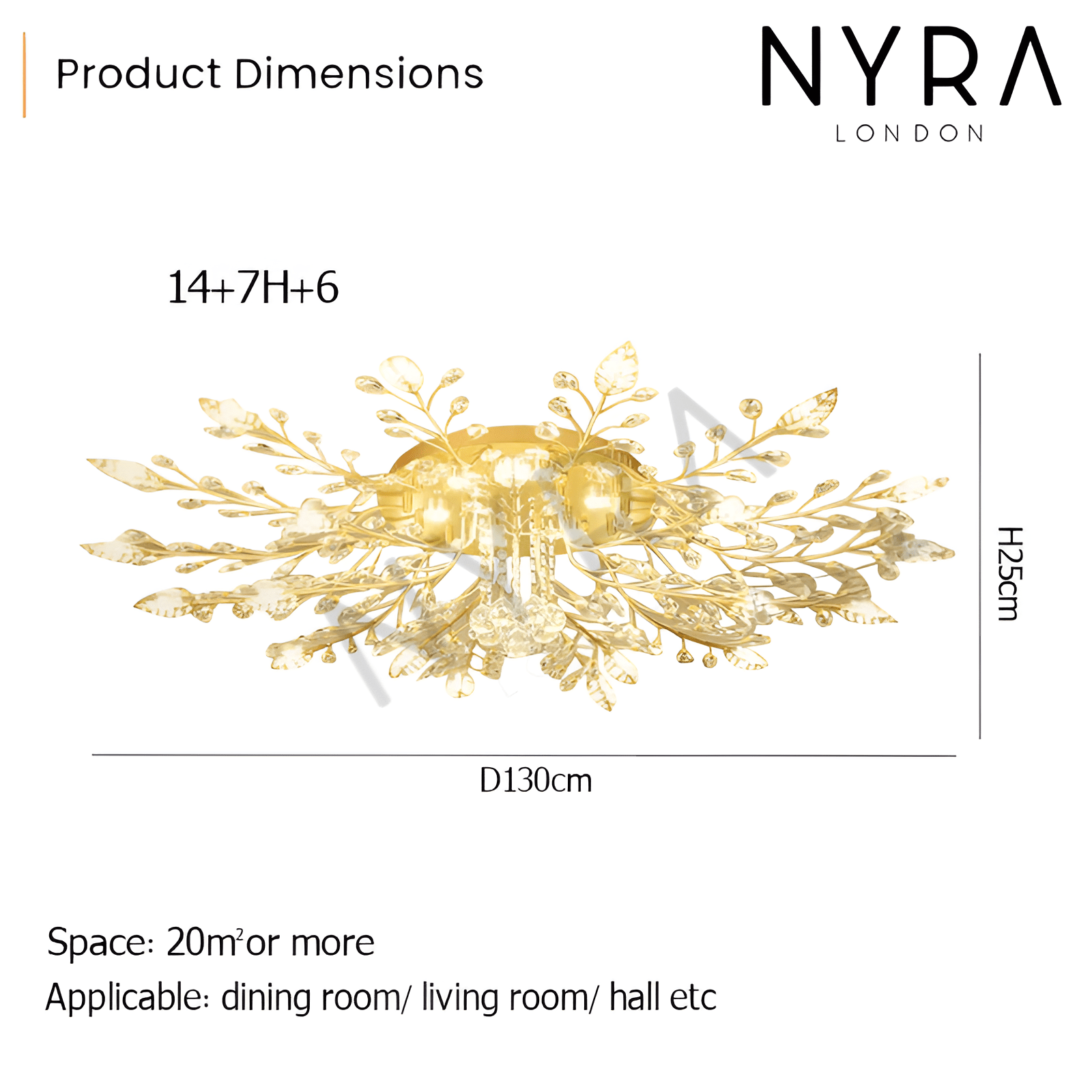 Lunara Floral Wall Chandelier | Lersk