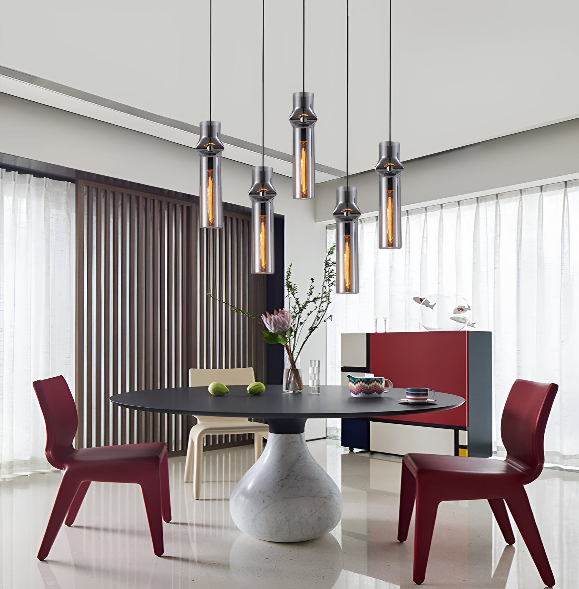 Ashen Flame Pendant Lights | Lersk