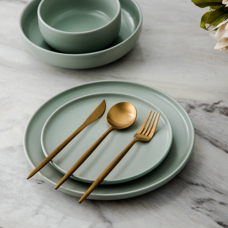 Minimalistisk Bestiksæt Slankt Elegant Bestik Til Moderne Spisning | Lersk