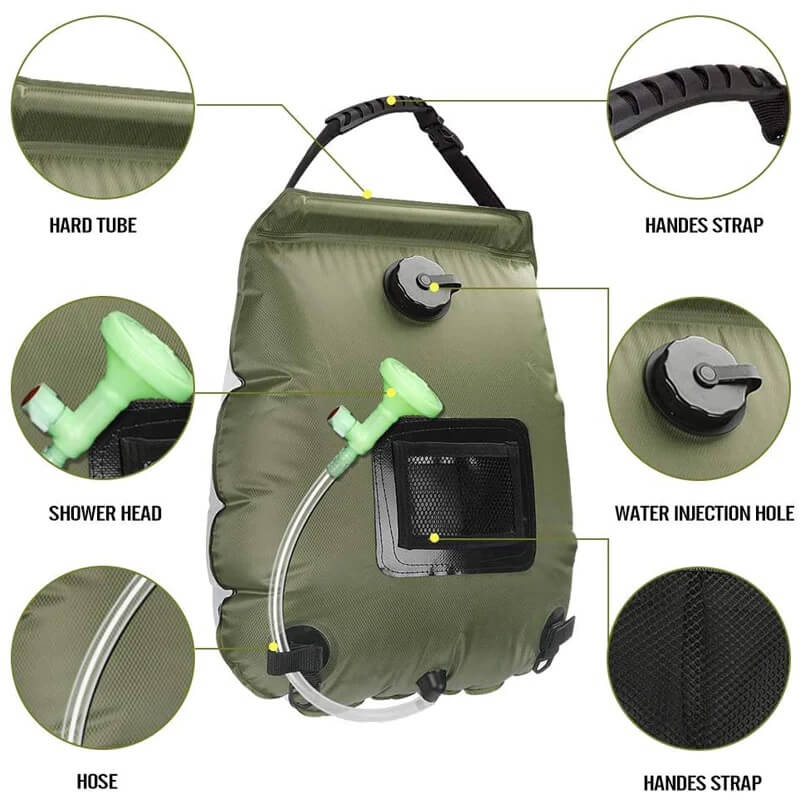 AstraTrail Shower Bag With Removable Hose And Switch | Lersk