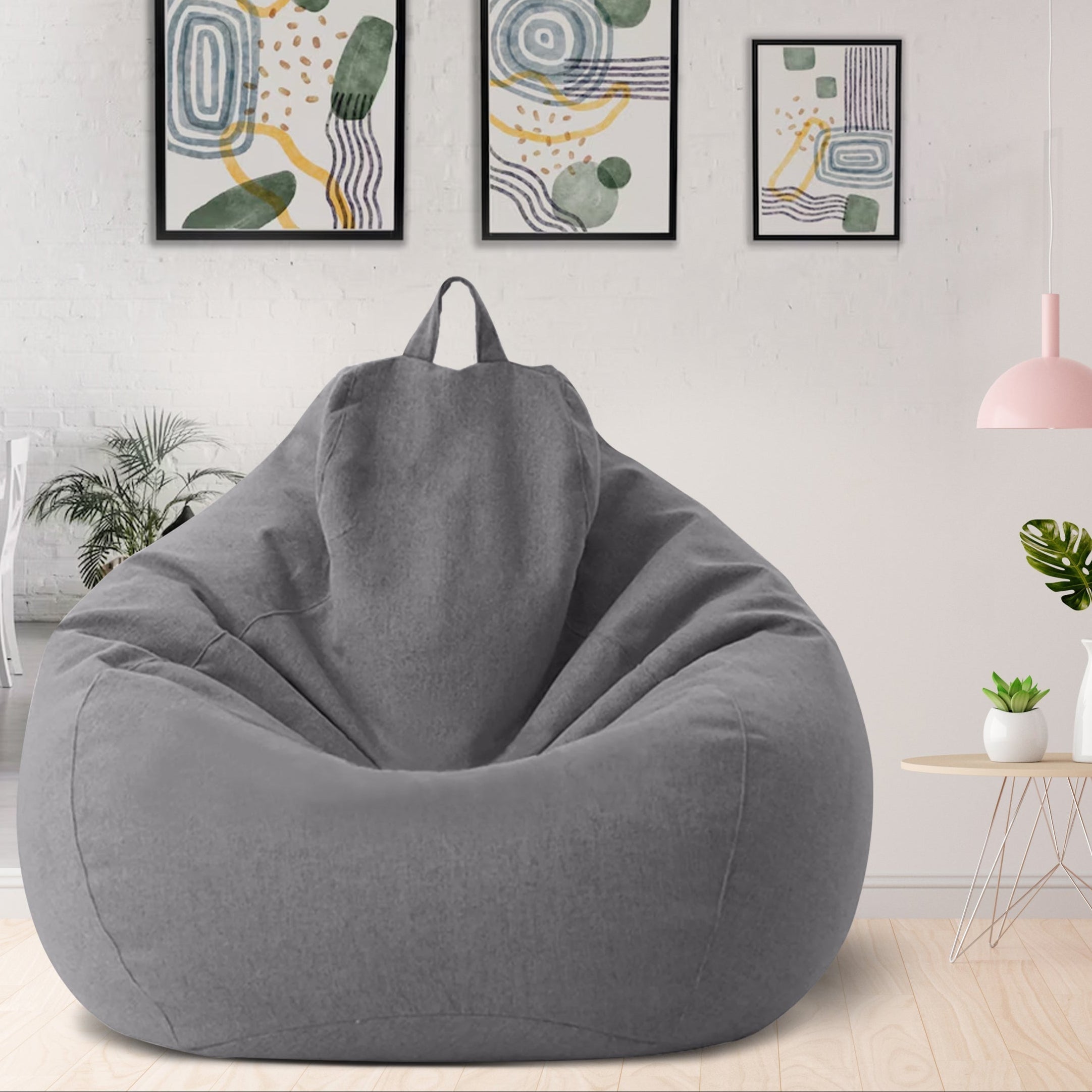 Luxusní lněný sedací vak pro ergonomické a stylové pohodlí v moderní domácnosti | Lersk
