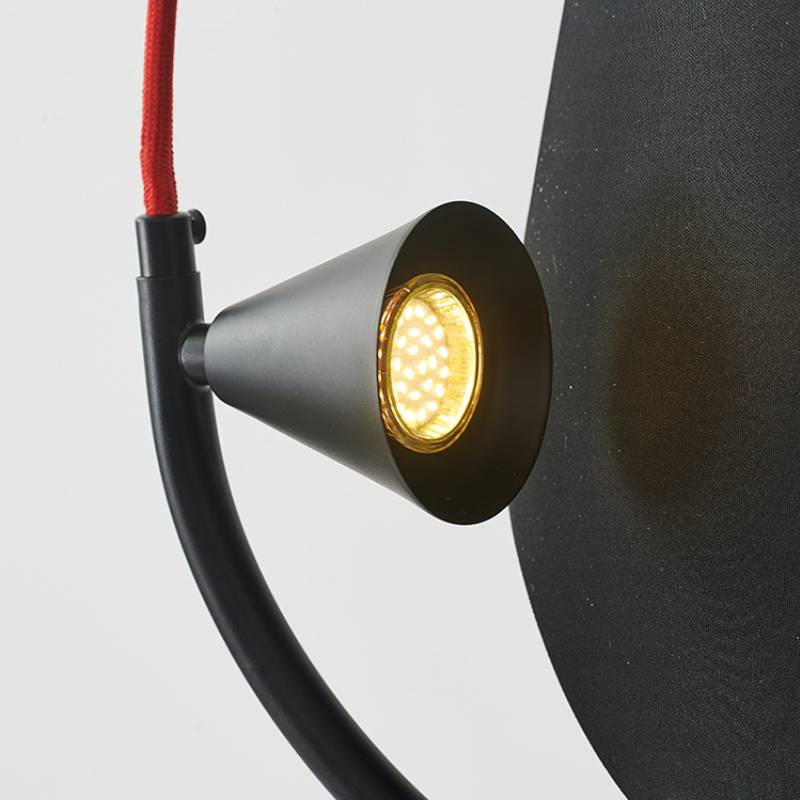 Modern Artistic Floor Lamp In Black Sculptural Form | Lersk