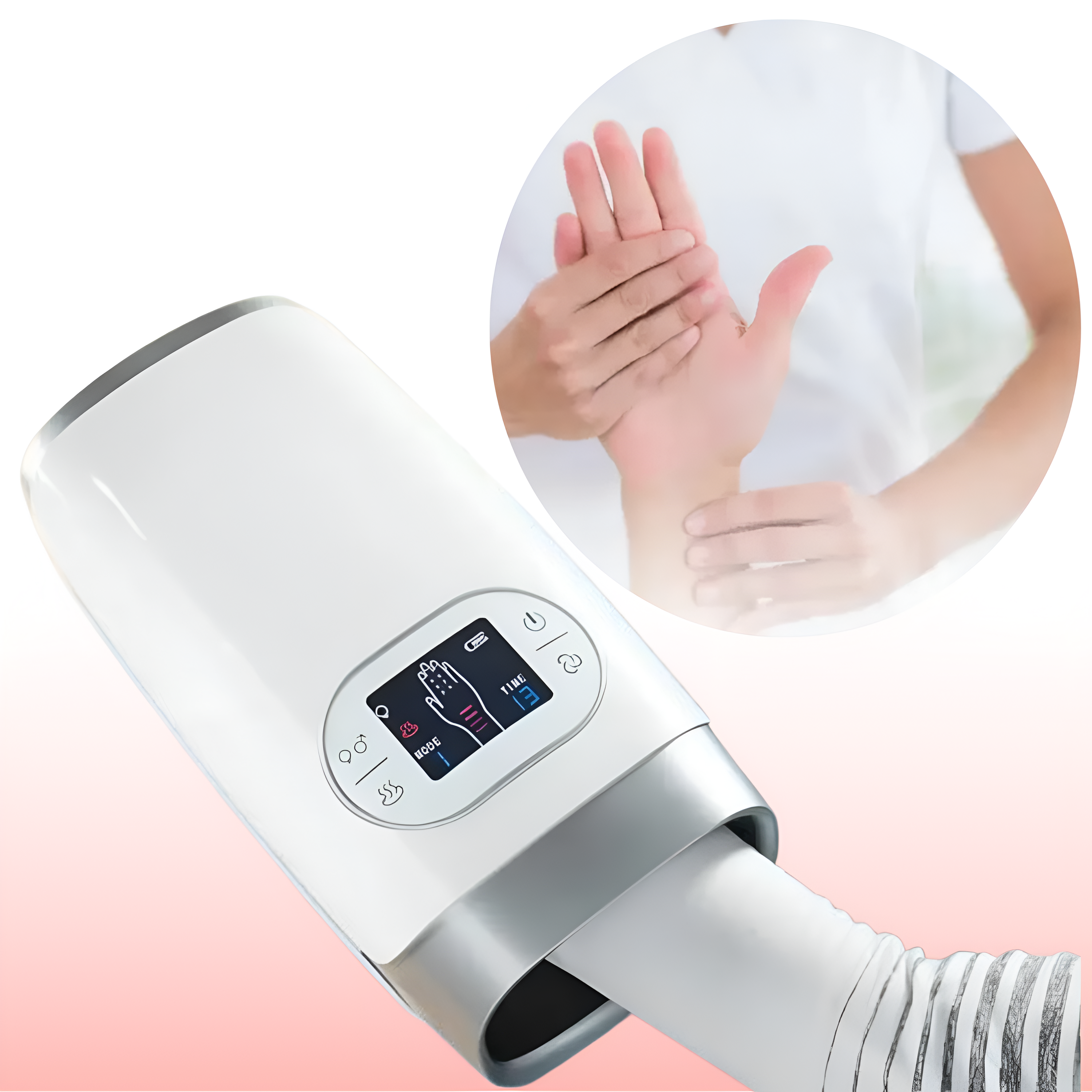 Velora Cordless Hand Massager With Heat And Compression Therapy | Lersk