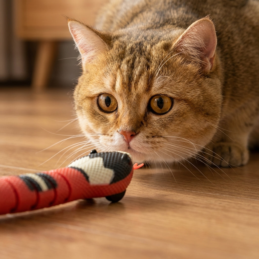 Electric Interactive Snake Cat Toy With Motion Activation | Lersk