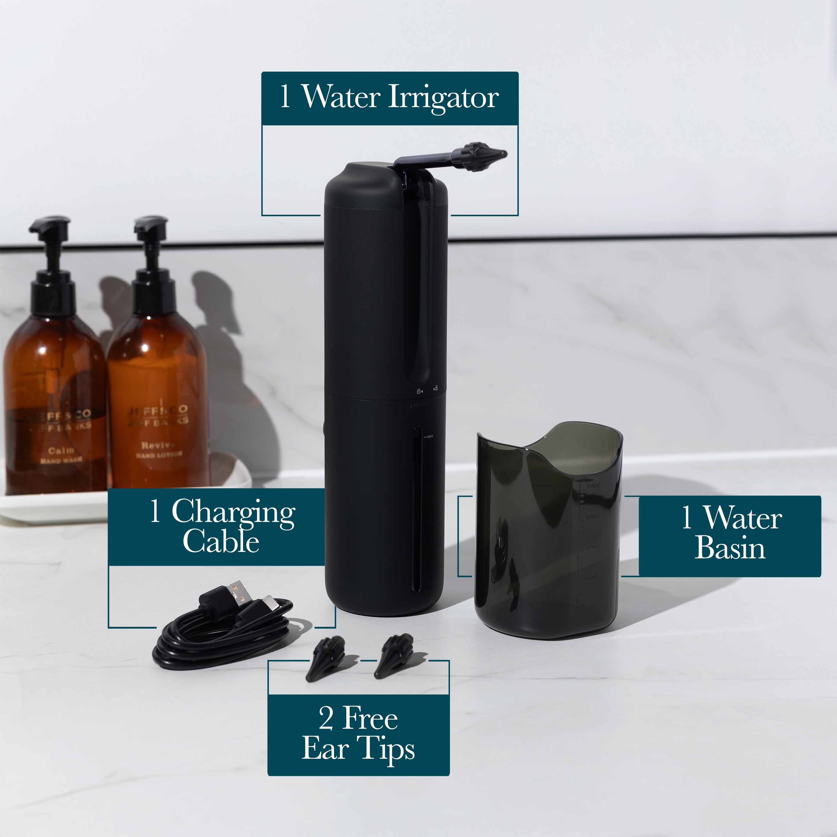 QuellWave Ear Rinse Pro With Triple Jet Water Massage | Lersk