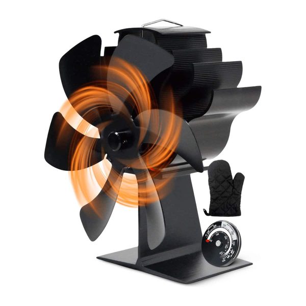 Thermomètre ventilateur pour poêle à bois AeroFlare avec démarrage et arrêt automatiques pour la circulation | Lersk