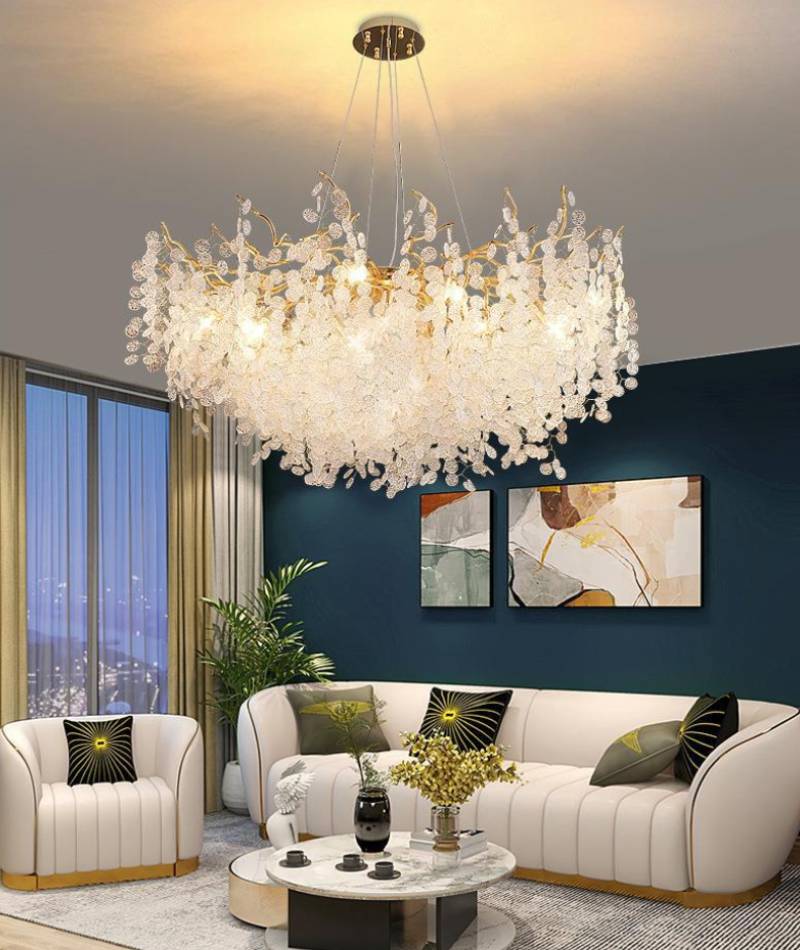 Luxury Crystal Pendant Chandelier For Modern Living Room Lighting | Lersk