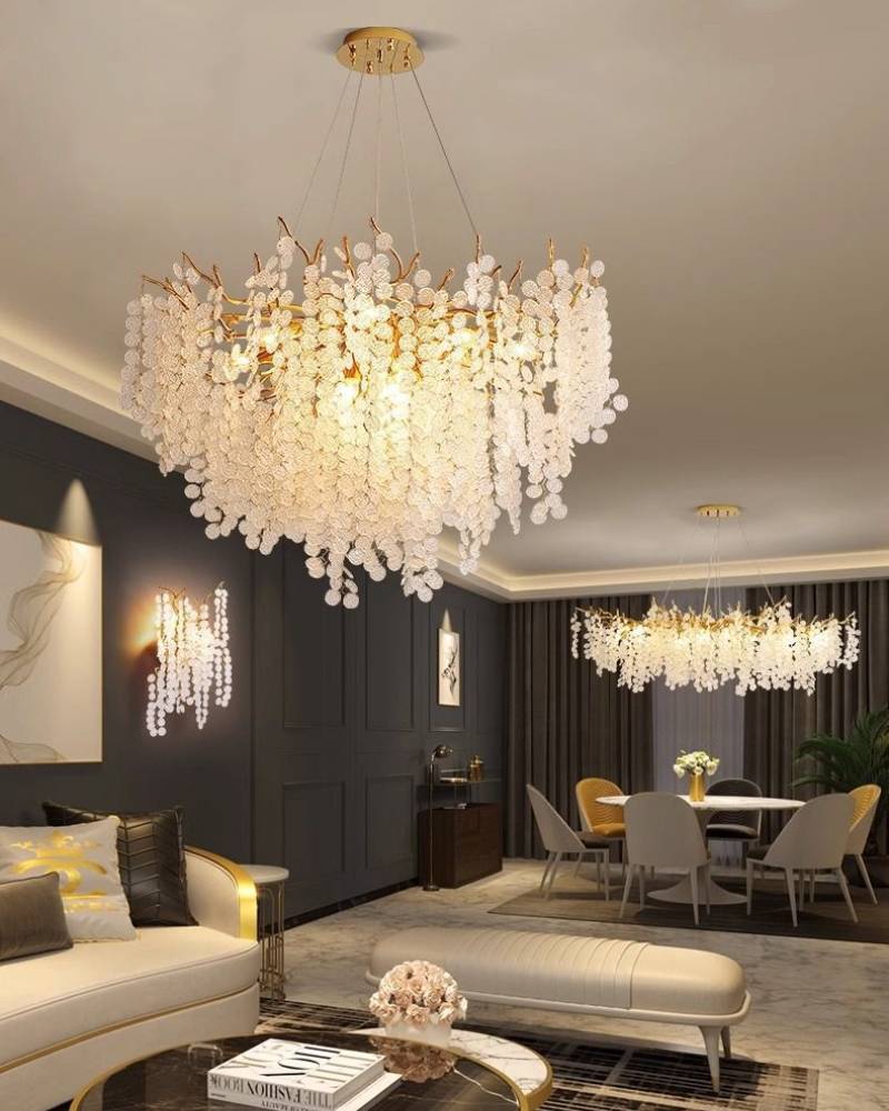 Luxury Crystal Pendant Chandelier For Modern Living Room Lighting | Lersk