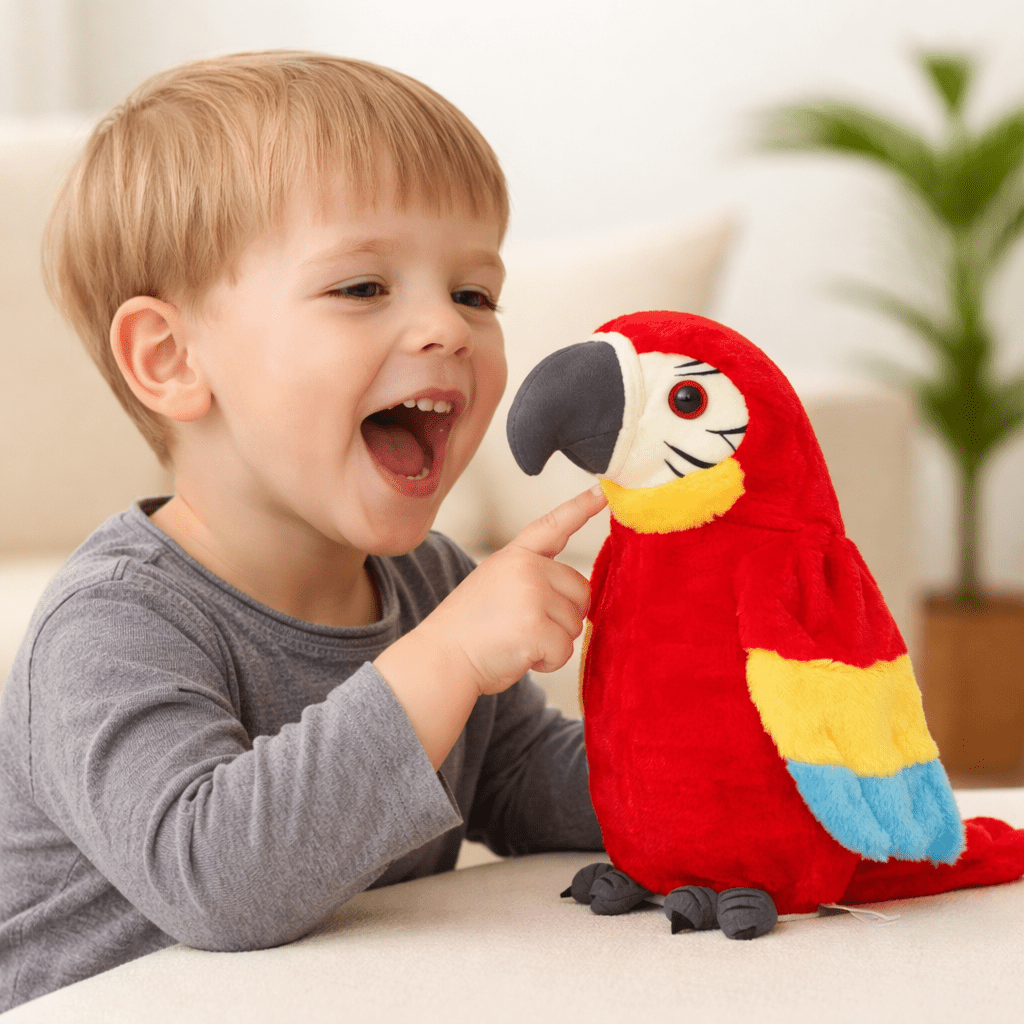 Interactive Talking Parrot Plush Toy For Kids Language Skills | Lersk