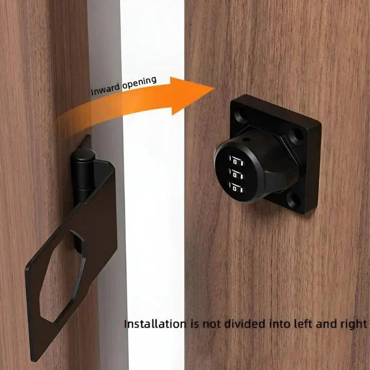 Zinc Alloy Combination Lock With 1000 Codes, Keyless Door Lock For Cabinets And Doors | Lersk