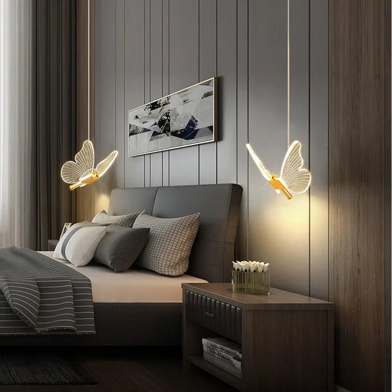 FlutterGlow LED Sommerfuglelampe med Stemningslys til Naturentusiaster | Lersk