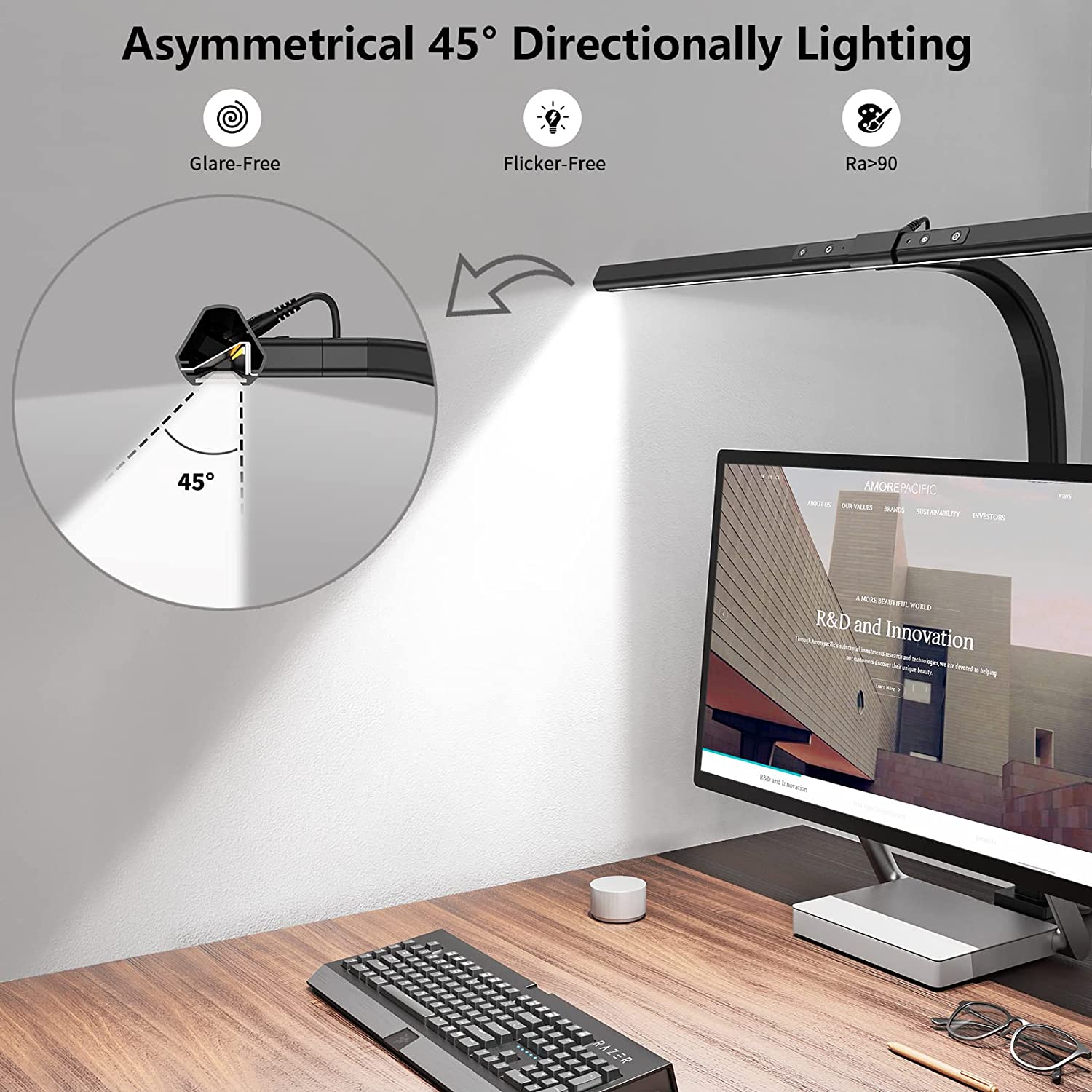 NovaClamp LED Desk Lamp for Modern Home Office Use | Lersk