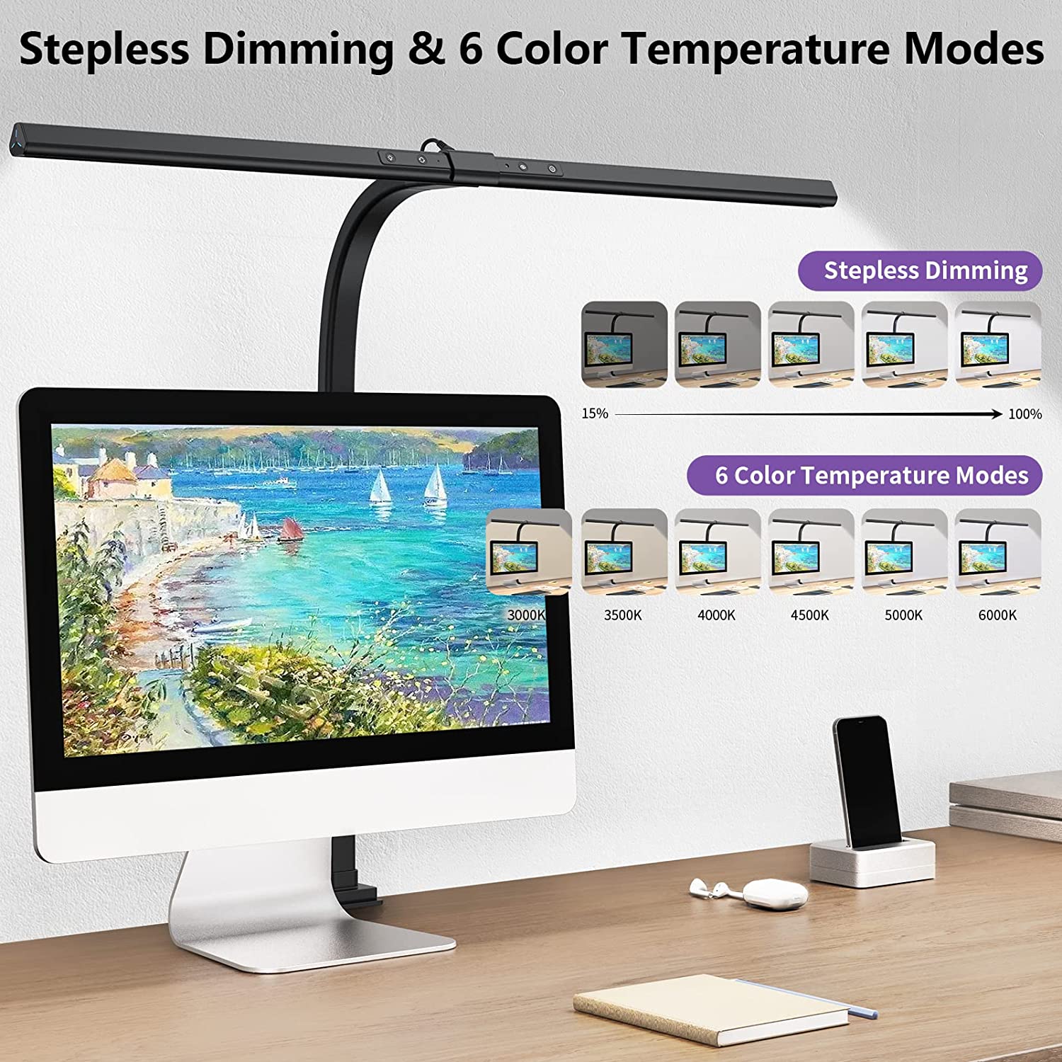 NovaClamp LED Desk Lamp for Modern Home Office Use | Lersk