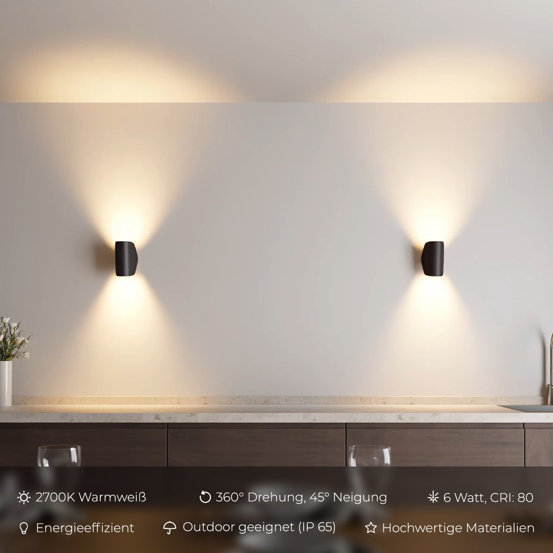 SolaraEdge Outdoor LED Wall Light with Warm Ambient Glow | Lersk