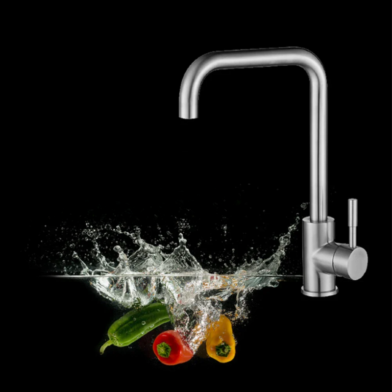 Robinet de cuisine AstraFlow en acier inoxydable 304 finition brossée | Lersk