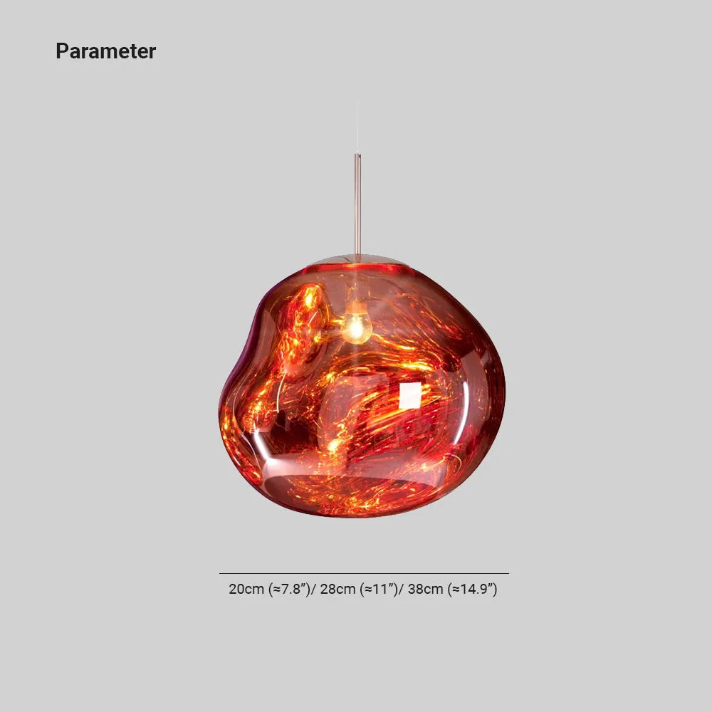AstraLuma Lava Pendellamper Fire Farver Glasfinish | Lersk