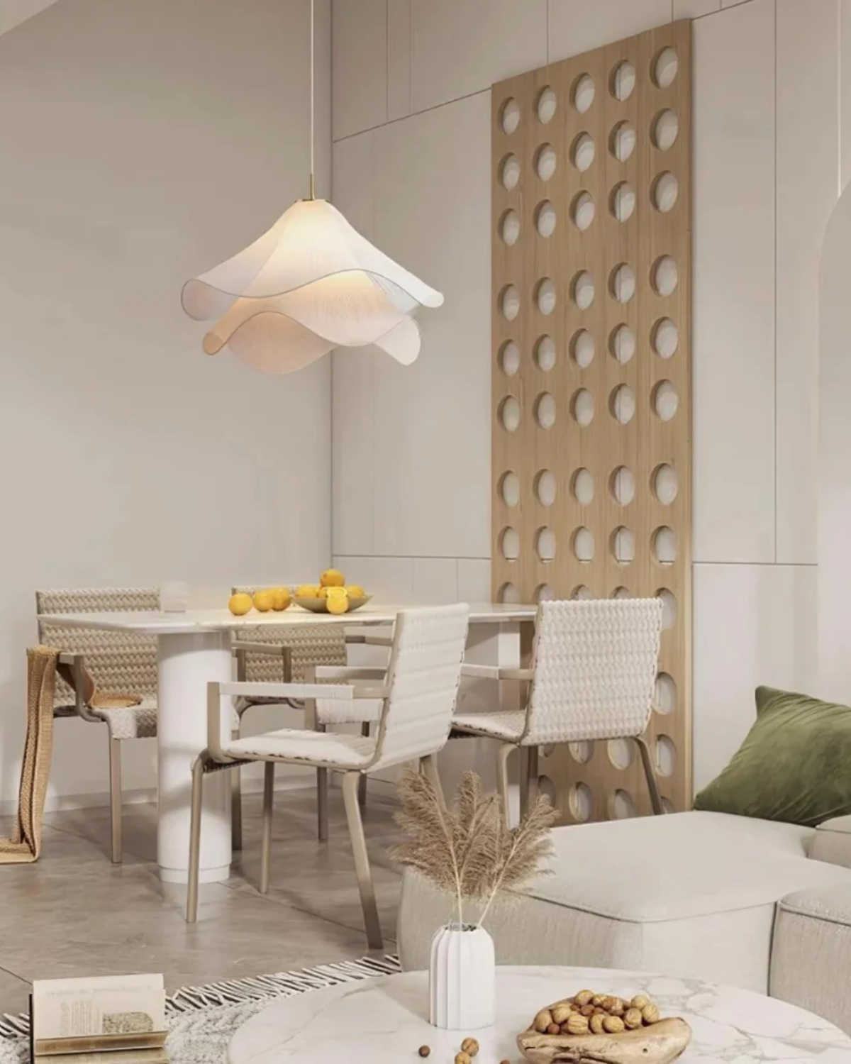 Kirra Petal Layer Pendant Light - Soft Glow Ceiling Fixture | Lersk