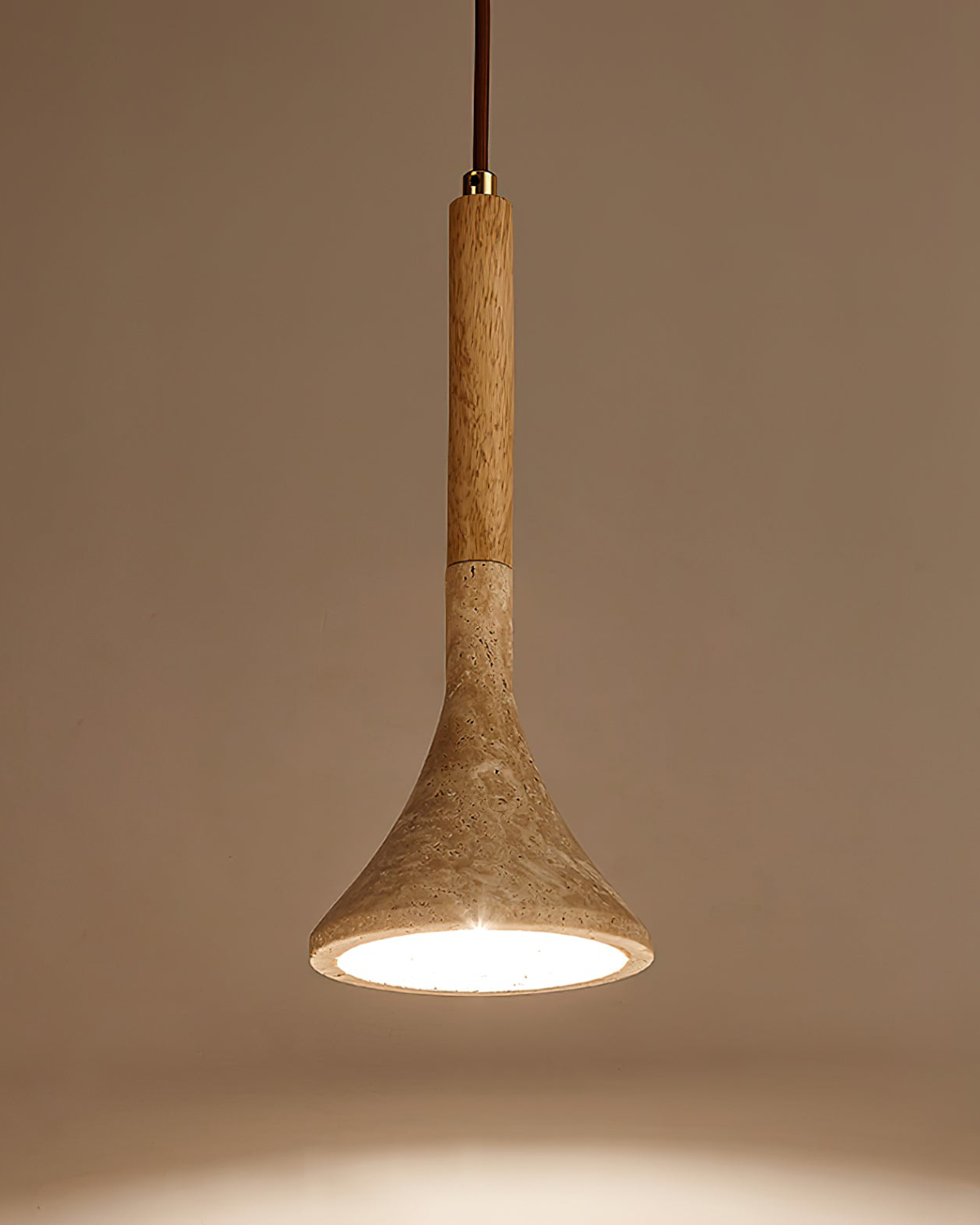 Ardena Natural Wood Pendant Ceiling Light Minimalist | Lersk