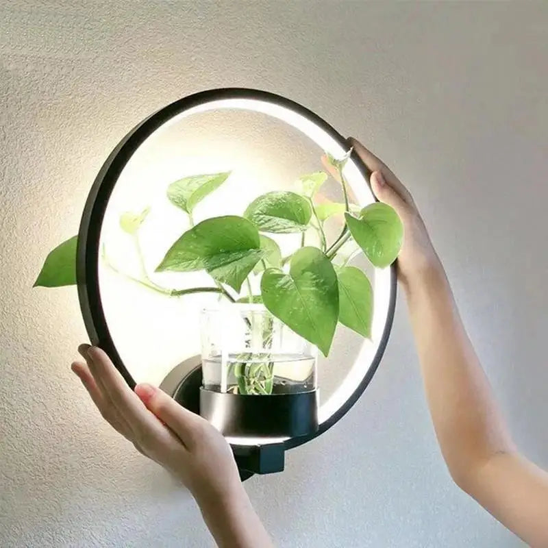 Væglampe med dobbelt lys til planter til moderne hjem | Lersk