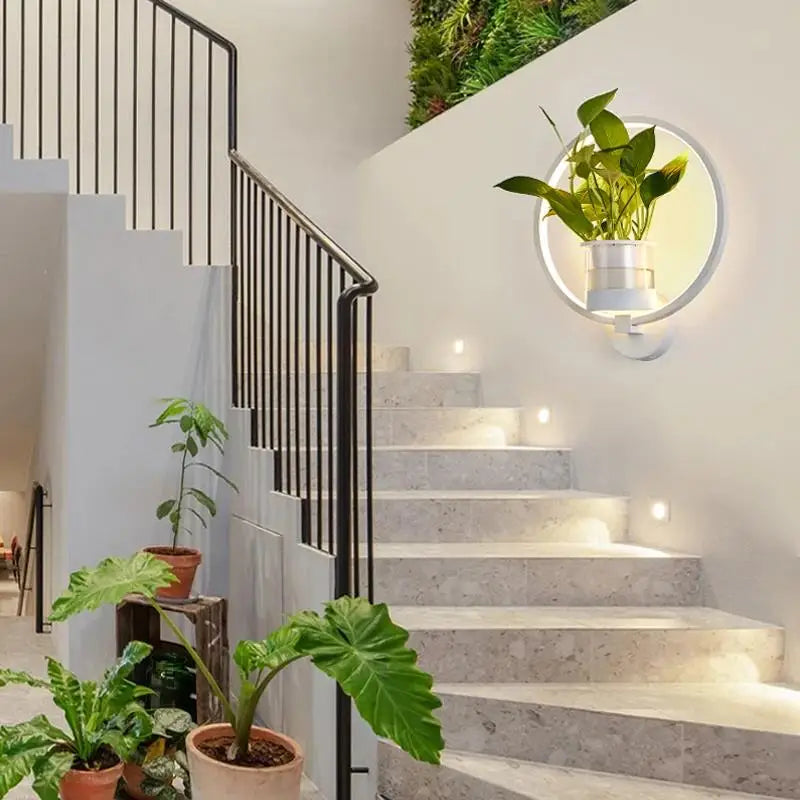 Væglampe med dobbelt lys til planter til moderne hjem | Lersk