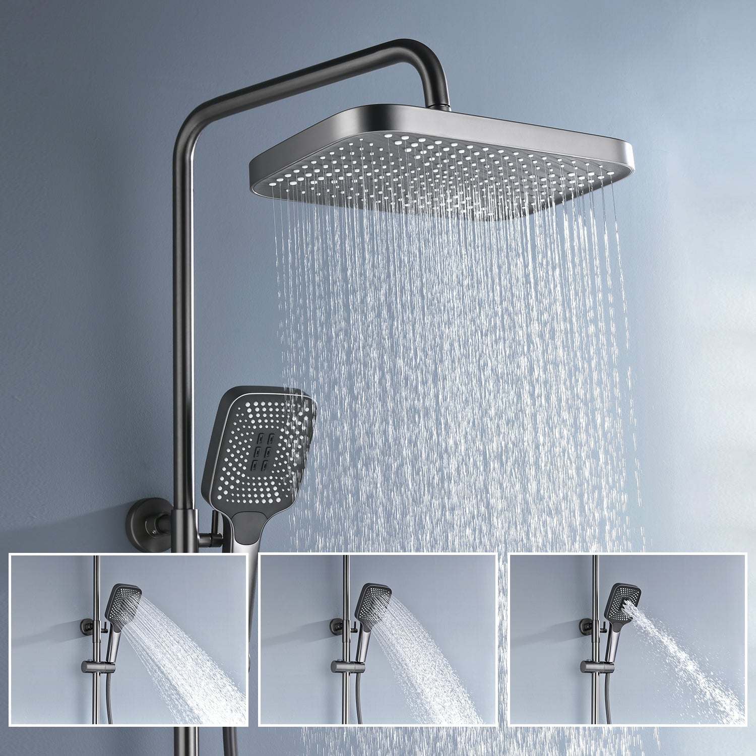 AquaSense chytré sprchové systémy do koupelny s digitálním zobrazením teploty | Lersk