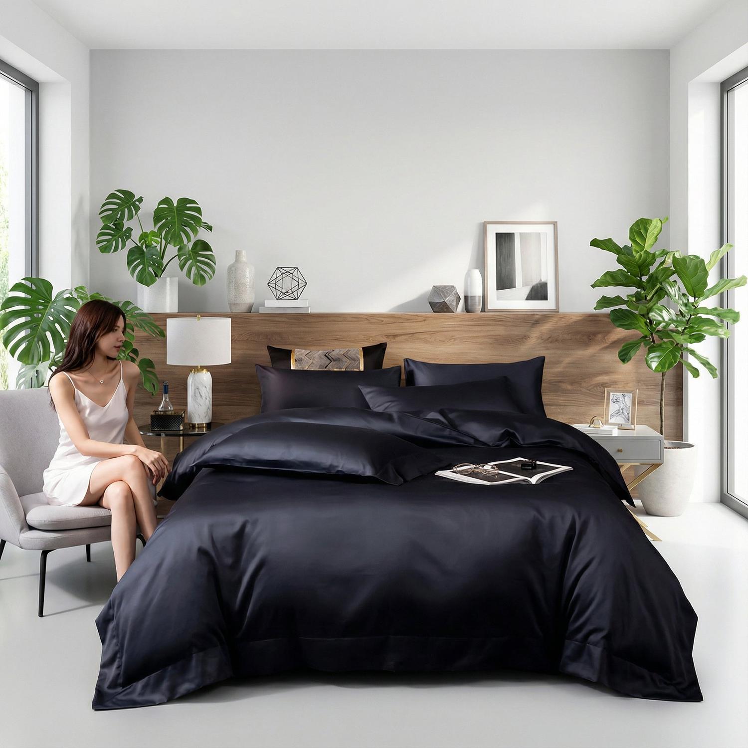 Set di Copripiumini Morbidi Aster Grigio con Design Elegante e Moderno per Biancheria da Letto | Lersk