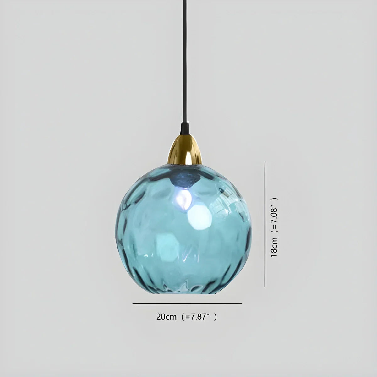 Colorful Glass Ball Pendant Light for Living Room | Lersk