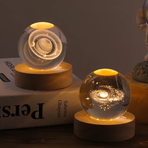 Celestialglow 3D rumlys kugle med realistiske planetscener til stjerneelskere | Lersk