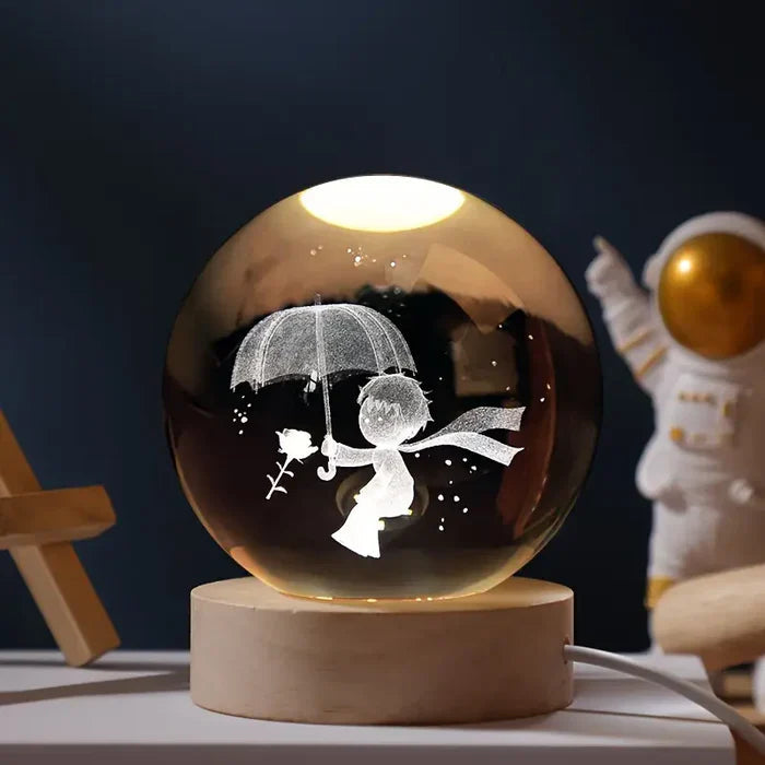 Celestialglow 3D rumlys kugle med realistiske planetscener til stjerneelskere | Lersk