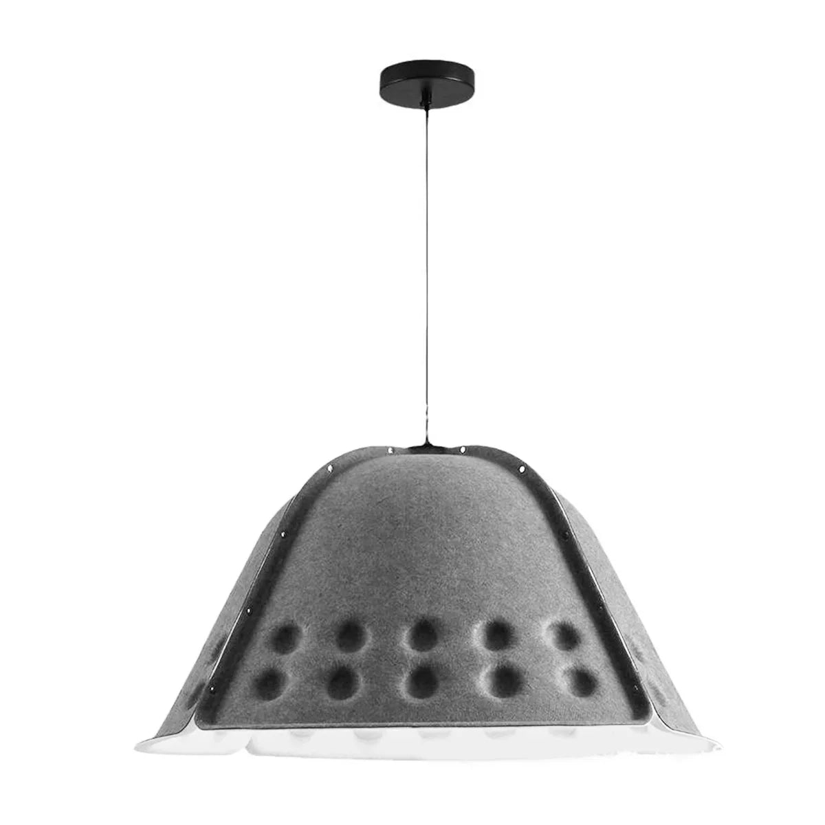 Clock Shaped Hot Pressed Acoustic Pendant Light | Lersk