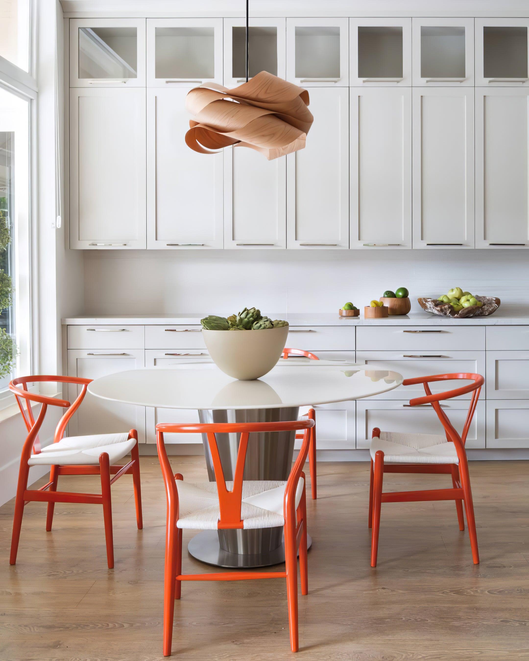 SylvaOak Wood Grain Pendant Light With Soft Ambient Glow | Lersk