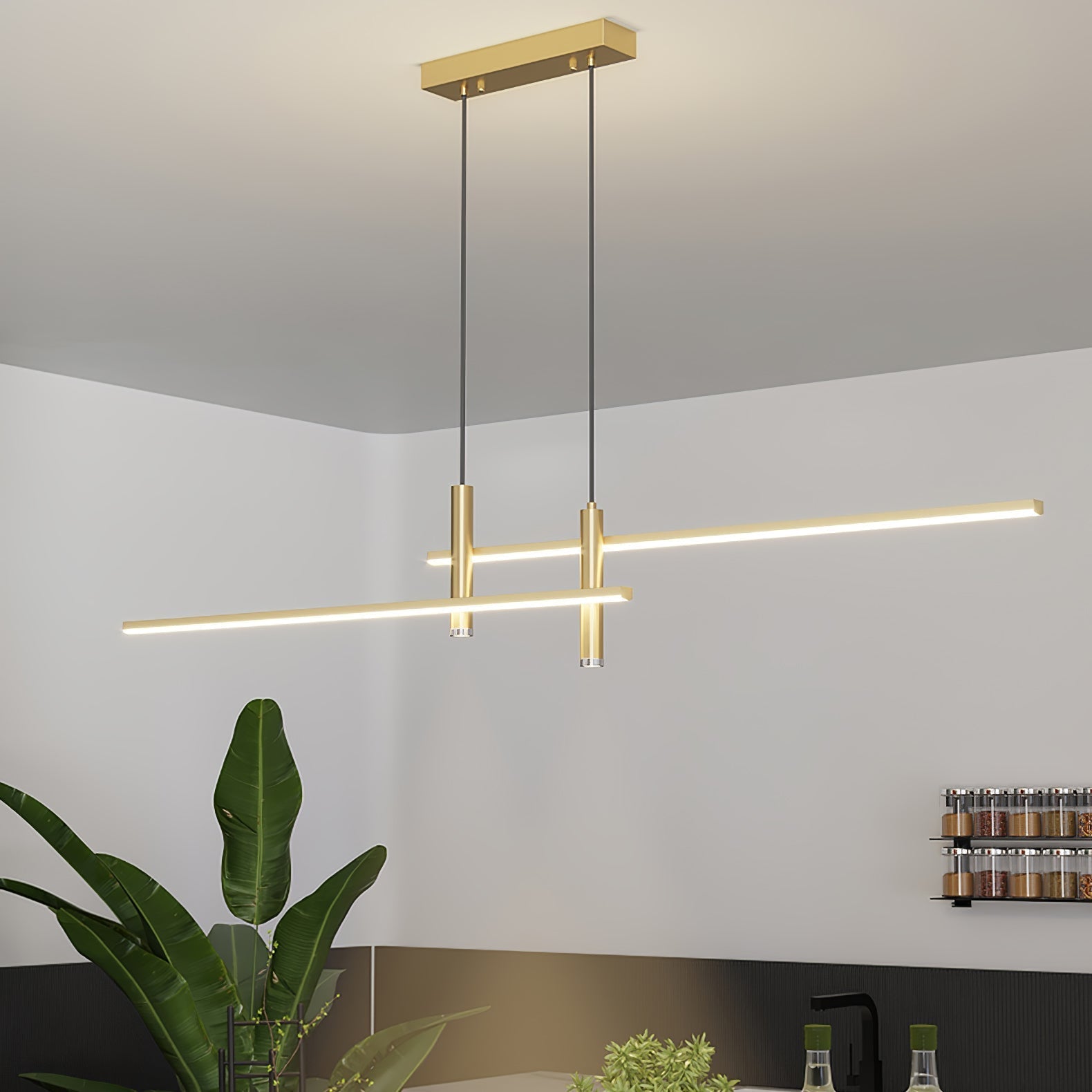 Nexa Linear Pendant Light for Modern Dining Room Lighting | Lersk