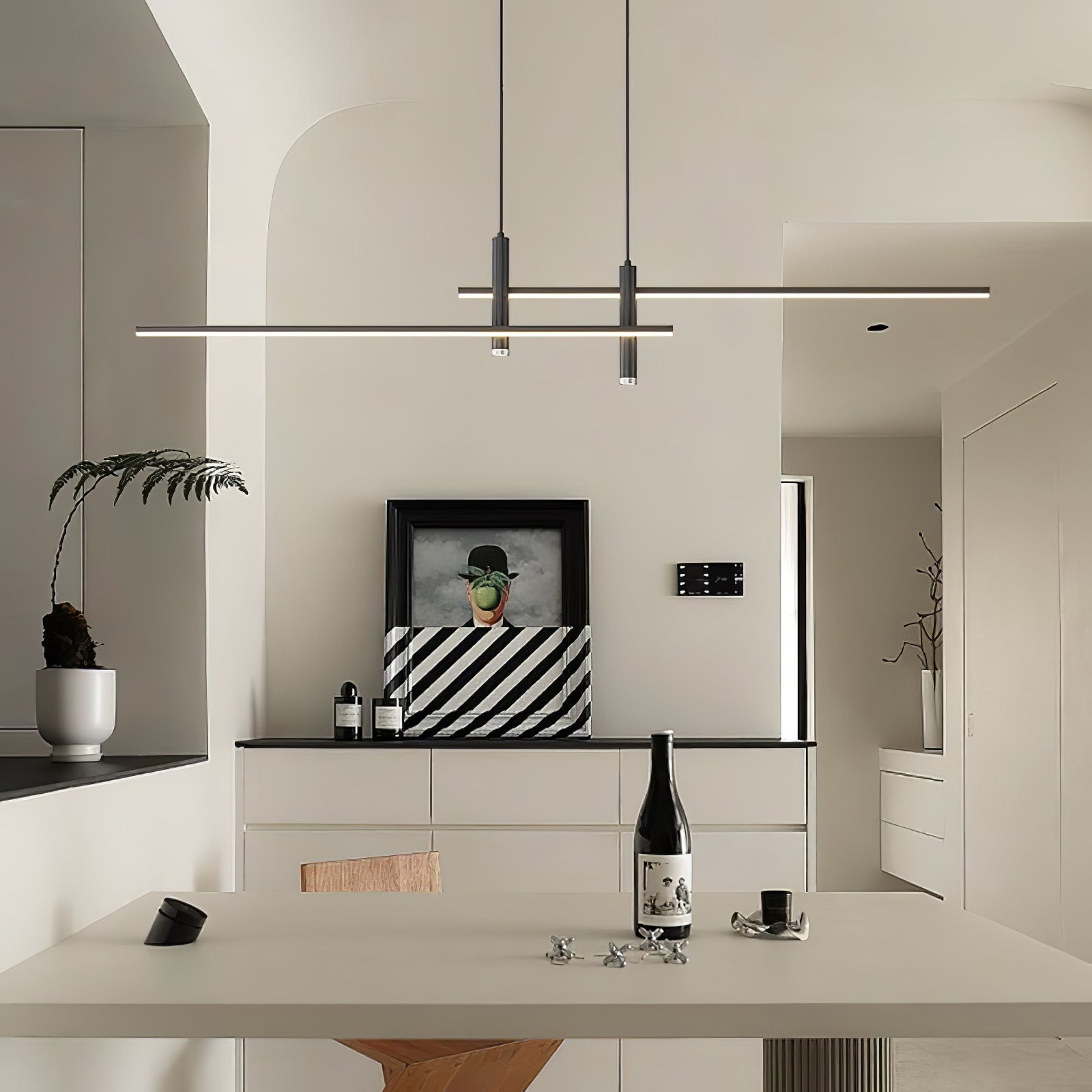 Nexa Linear Pendant Light for Modern Dining Room Lighting | Lersk