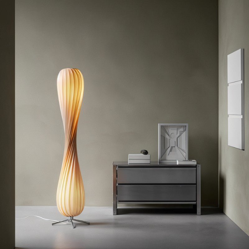 Lampe sur pied Lumina Twist Luxe à LED douce sans scintillement pour salons et chambres | Lersk