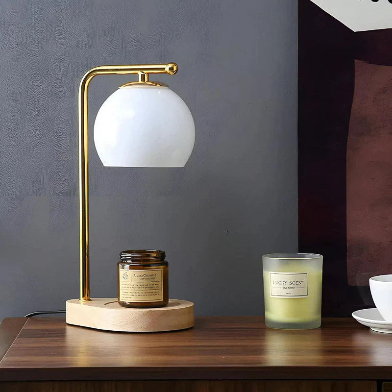 Aurora Candle Warmer Lamp With Adjustable Glow, Modern Minimalist Design | Lersk