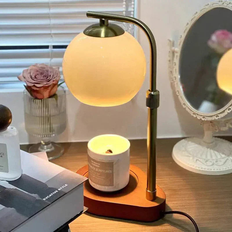 Aurora Candle Warmer Lamp With Adjustable Glow, Modern Minimalist Design | Lersk