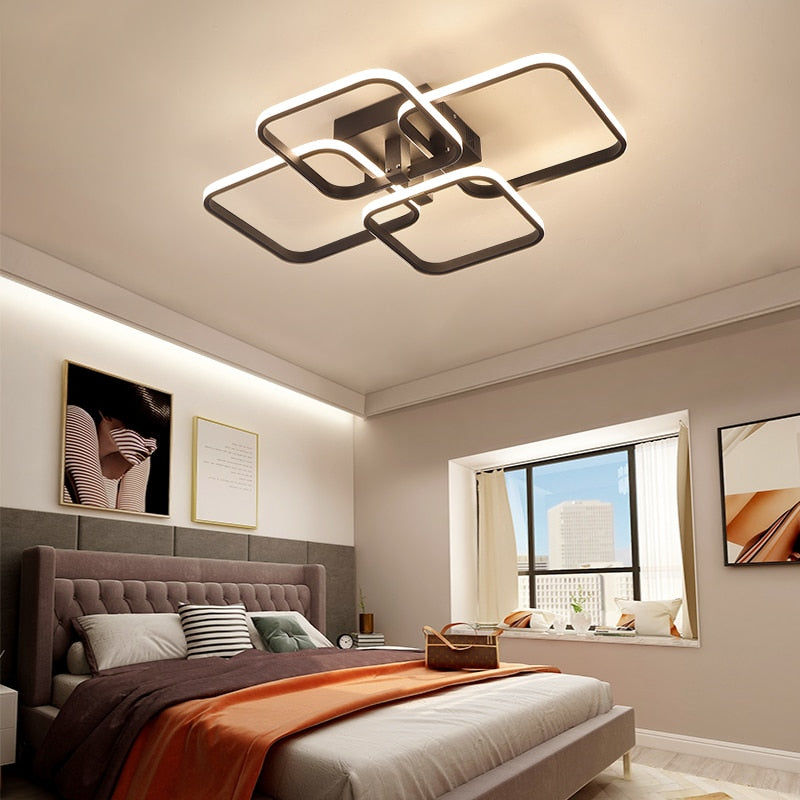 LuminaLux Modern Dimmable LED Ceiling Chandelier for Dining Room | Lersk