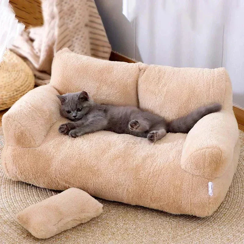 Pet Calming Sofa Bed With Raised Rim For Cats And Dogs Anxiety Relief | Lersk