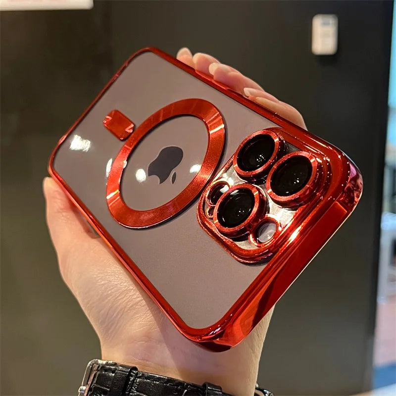Klare weiche magnetische Hülle mit Beschichtung für iPhone, klare weiche magnetische beschichtete Hülle für iPhone | Lersk