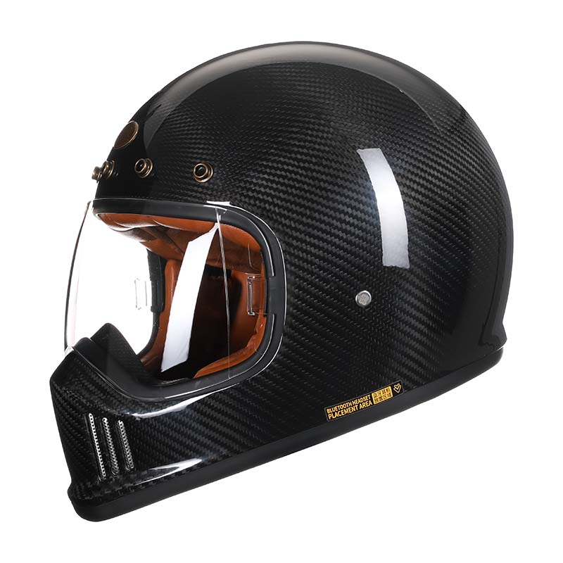 Carbon Fiber Full Face Motorcycle Helmet F380VB DOT ECE Approved For Riders | Lersk