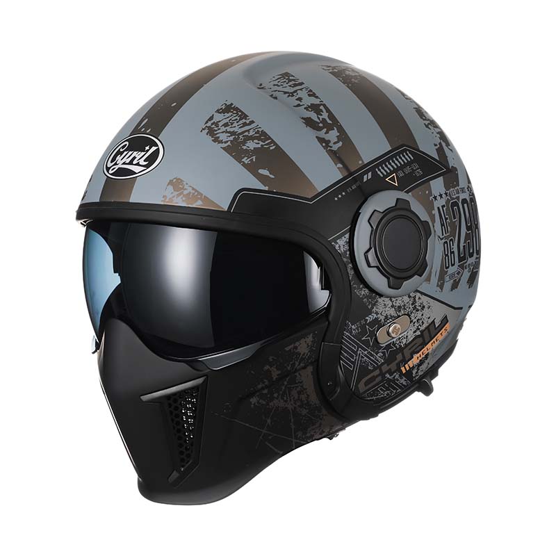 Double Lens Vintage Modular Helmet DOT ECE Approved For Riders Breathable | Lersk