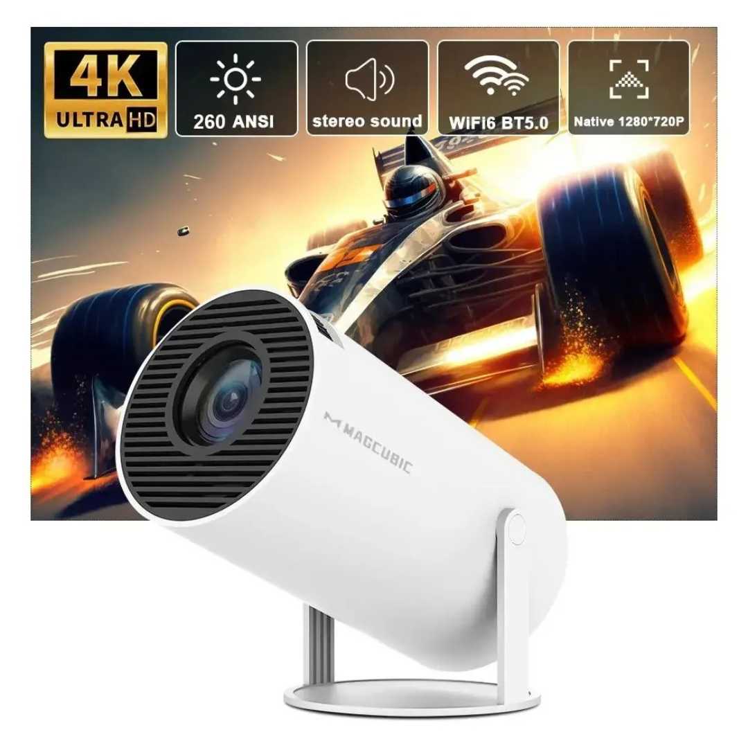 NovaLux Android 11-projektor med WiFi 6, 8000 lumen, 720p HD hemmabio | Lersk