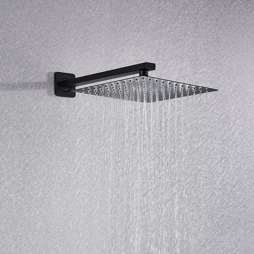 Modern Black 3-Piece Bath and Shower Set | Lersk