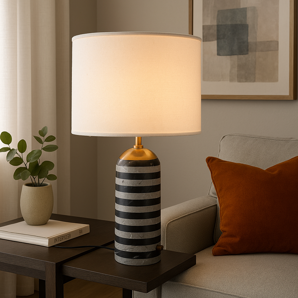 Luxuriöse Marmortischlampe für moderne dekorative Beleuchtung | Lersk