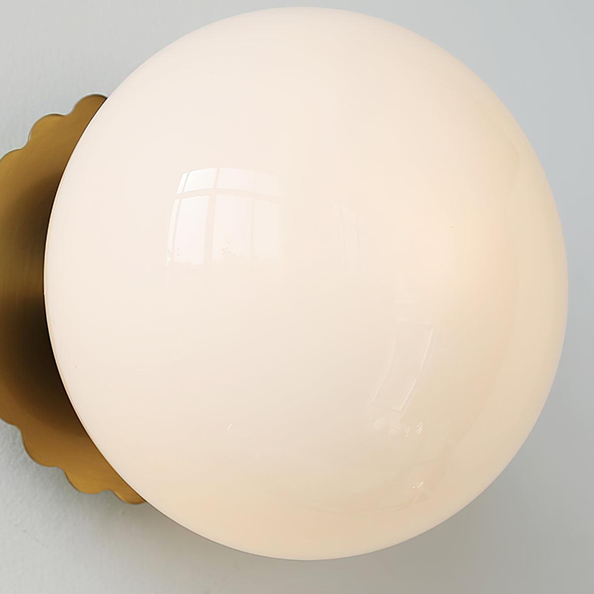 NimbusGlow Wall Light Metal Frame Glass Diffuser Warm Glow | Lersk