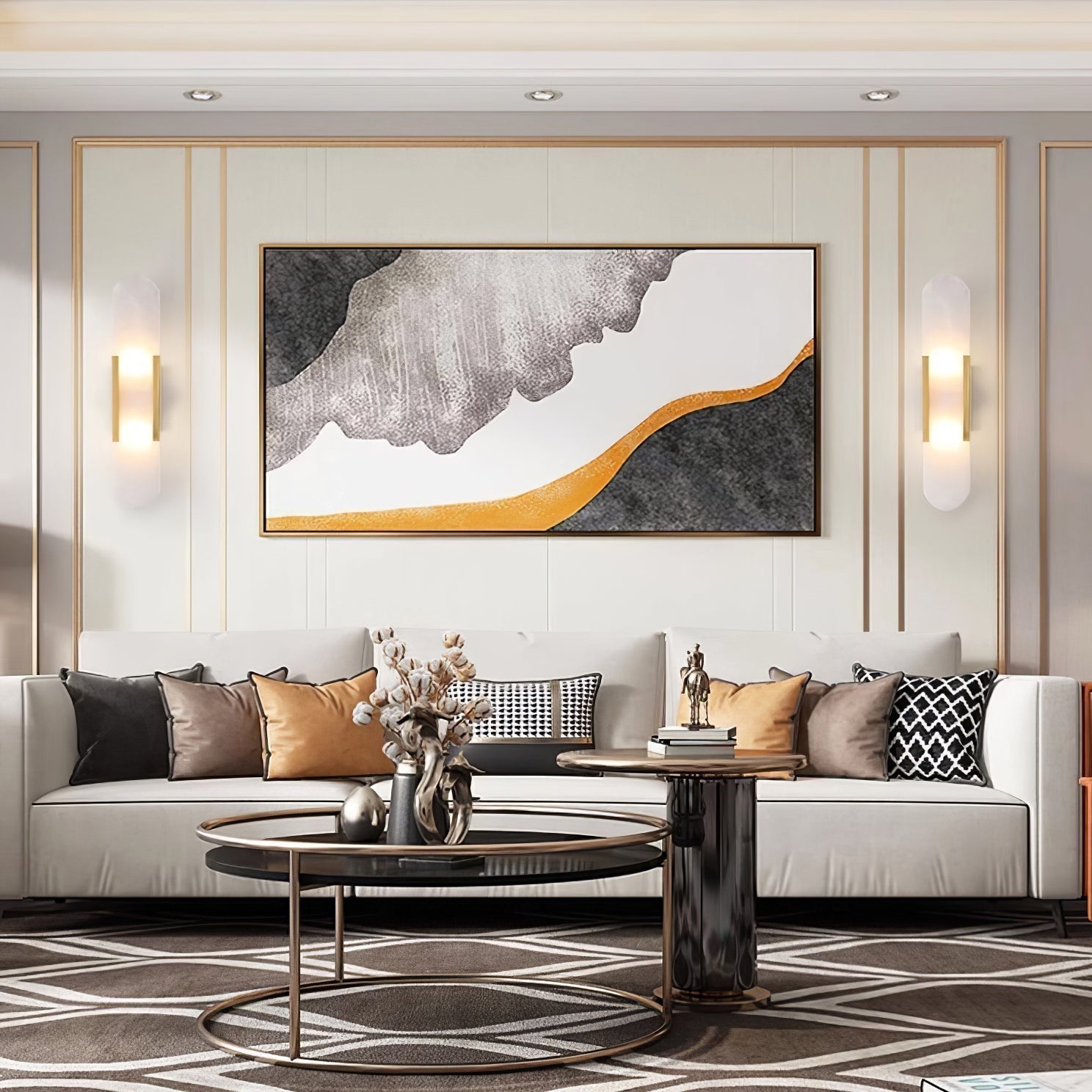 Lunara | Luxury Alabaster Wall Lamp with Warm Glow | Lersk