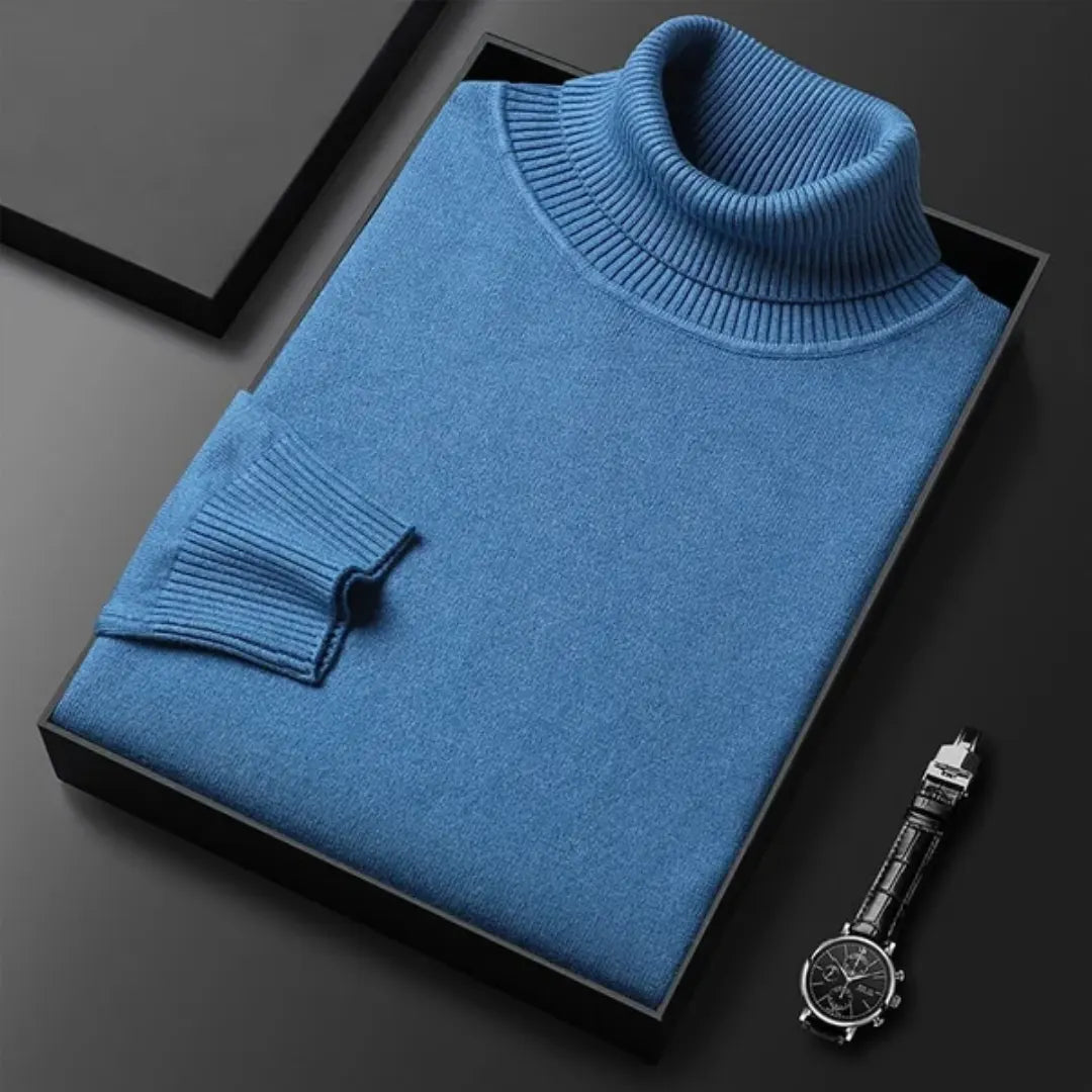 VelaWeave Wool Turtleneck Sweater Lightweight Knit Cozy | Lersk